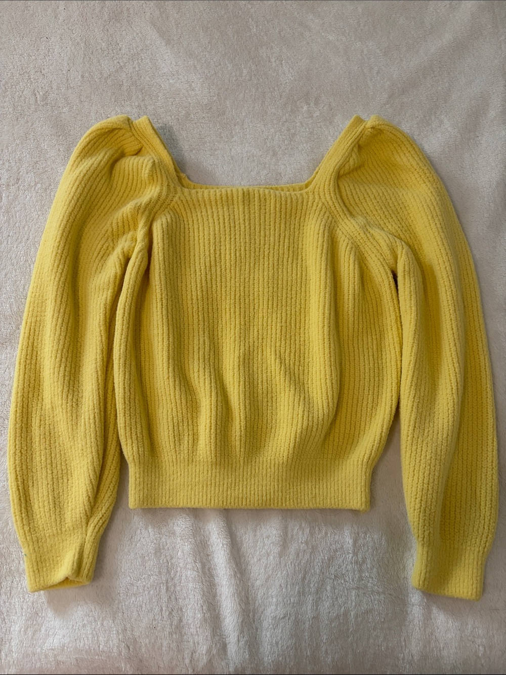 Sunny Square-Neck Ribbed Sweater - Picture 3 of 7